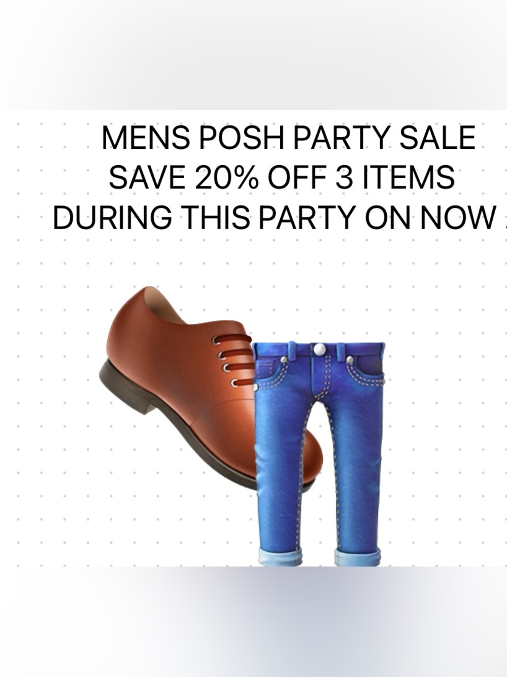 ALL MEN’S WEAR, SHOES, AND ACCESSORIES SALE ON NOW.